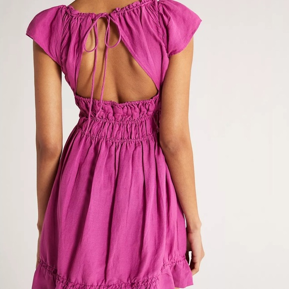 Anthropologie Smocked-Waist Mini Dress - Picture 2 of 9